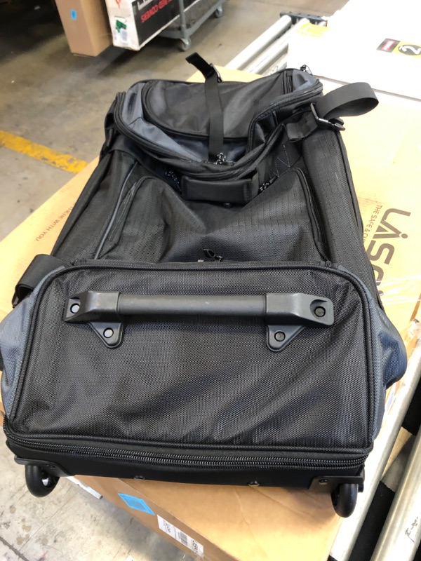 Photo 1 of AMAZONBASICS RIPSTOP WHEELED DUFFEL - 30-INCH, BLACK
