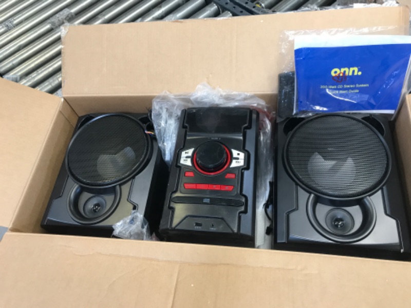 Photo 1 of onn. 100W CD Stereo with USB & BT Connectivity