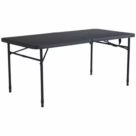 Photo 1 of  Mainstays 48" Fold-in-Half Table Rich Black