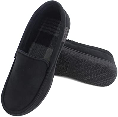 Photo 1 of Magtoe Men's Casual Memory Foam Slip On Moccasin Flats Slippers Microfiber Suede Indoor Outdoor TPR Shoes sz 11-12