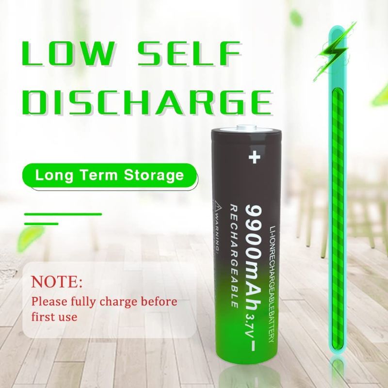 Photo 1 of 14 pcs  9900mAh Battery Rechargeable 3.7V Li-ion Batteries Charger Lot