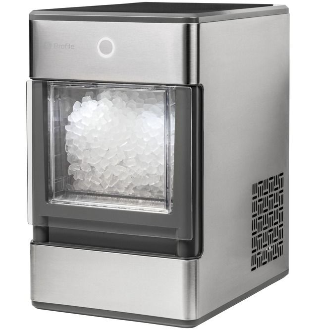 Photo 1 of 24 lb. Portable Nugget Ice Maker in Stainless Steel