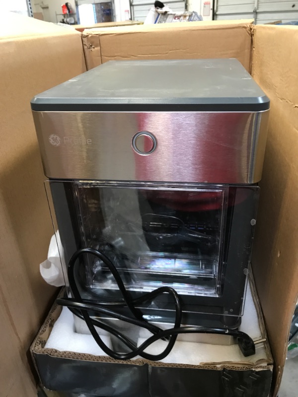 Photo 4 of 24 lb. Portable Nugget Ice Maker in Stainless Steel