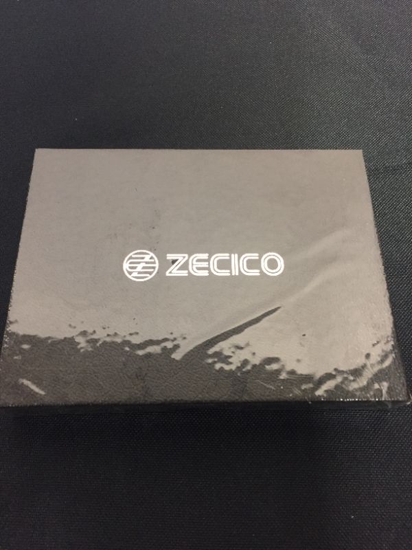 Photo 2 of ZECICO Mens Slim Wallet RFID Blocking Minimalist Front Pocket Wallet Bifold Credit Card Holder with Money Clip for Men with ID Window
