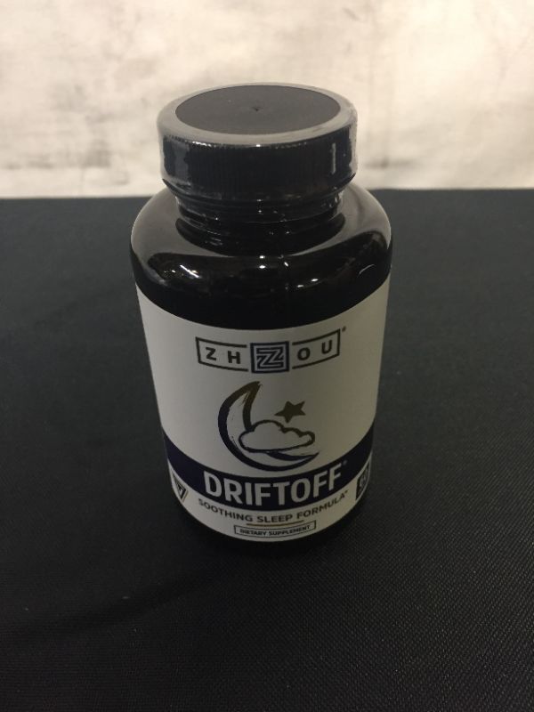 Photo 1 of Zhou Drift Off Premium Sleep Aid with Valerian Root, Melatonin, GABA & Tryptophan | Sleep Well, Wake Refreshed | 30 Servings, 60 Veggie Caps---USE BY 12/2024---
