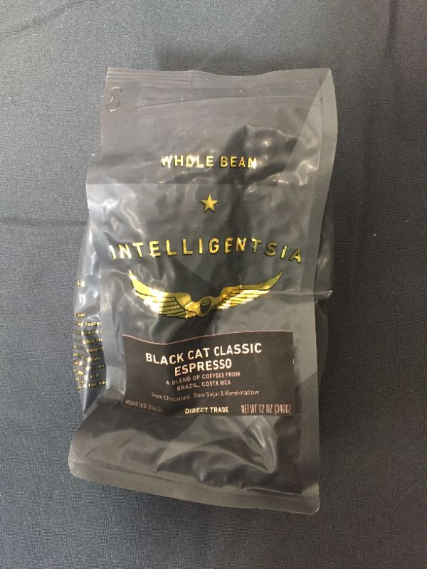 Photo 2 of Intelligentsia Coffee, Medium Roast Whole Bean Coffee - Black Cat Espresso 12 Ounce Bag with Flavor Notes of Stone Fruit, Dark Sugars and Dark Chocolate---BEST BY MAY 07 2022---
