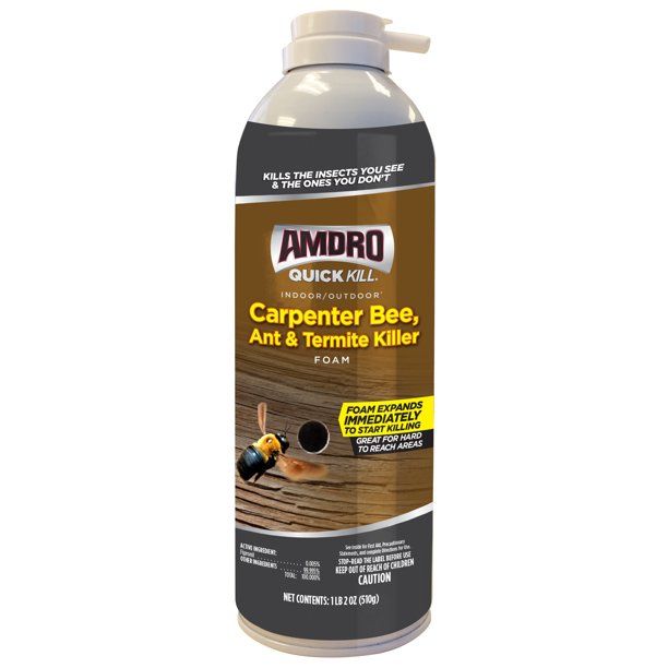 Photo 1 of Amdro Quick Kill Carpenter Bee, Carpenter Ant & Termite Killer Foam; 18 oz.
