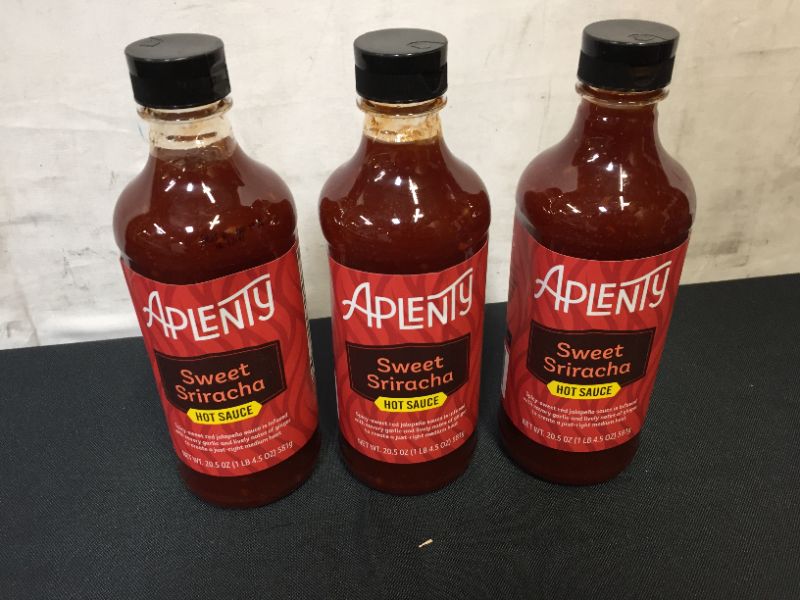Photo 2 of Aplenty, Sweet Sriracha Hot Sauce, 20.5 oz (3 pack) bets by 05.19.2022