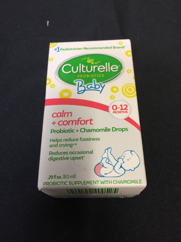 Photo 2 of Culturelle Baby Calm and Comfort Probiotics + Chamomile Drops, Helps Reduce Occasional Infant Digestive Upset and Supports Digestive Health*, Gluten Free and Non-GMO, 8.5 ml exp 06.2022