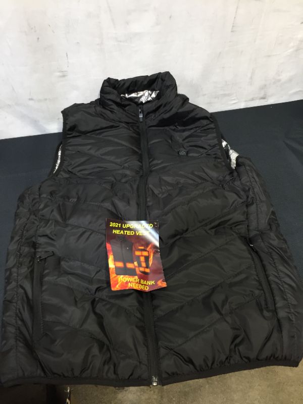 Photo 1 of Heated Vest (power bank NOT included) Unisex, LARGE, Black