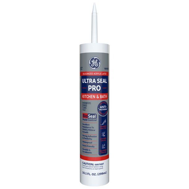 Photo 1 of 2 PACK - GE Ultra Seal Pro Kitchen & Bath Sealant, White 10 fl oz Cartridge