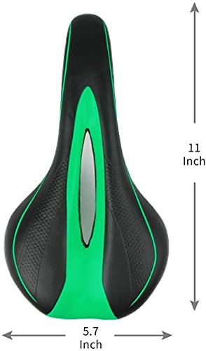 Photo 1 of 2 pack Yansguard Bicycle Seat PVC Leather Breathable Comfortable Saddle Bicycle Saddle Ergonomics Design 