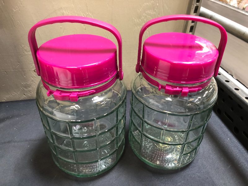 Photo 1 of  Glass Jars with Airtight Lids 2 pcs small
