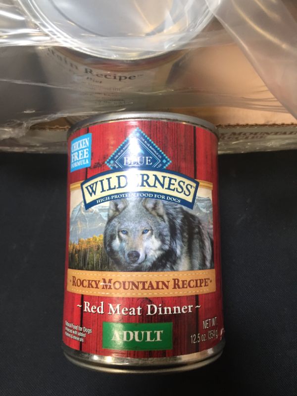 Photo 3 of 12ct Blue Buffalo Wilderness Grain Free Wet Dog Food Rocky Mountain Recipe Red Meat Dinner - 12.5oz/12ct Pack --- EXP 09/2024
