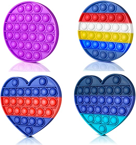 Photo 1 of Dookeh Bubble Pop Fidget Toy - Push Pop Bubble Fidget Sensory Toy (4Pcs)
