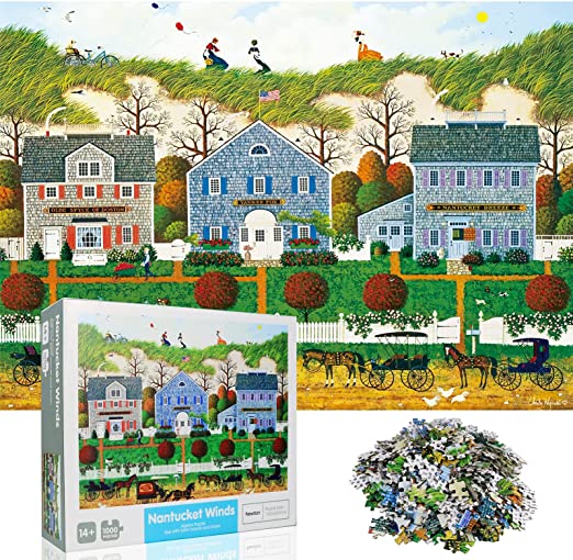 Photo 1 of Newtion 1000 PCS 30" x 20" Jigsaw Puzzles for Kids Adult -Nantucket Winds Puzzle,Educational Intellectual Decompressing Fun Game
