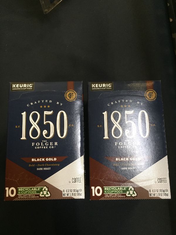 Photo 3 of 1850 by Folgers Black Gold Dark Roast Coffee, 10 Keurig K-Cup Pods - 2 PCK
EXP MAY 2022