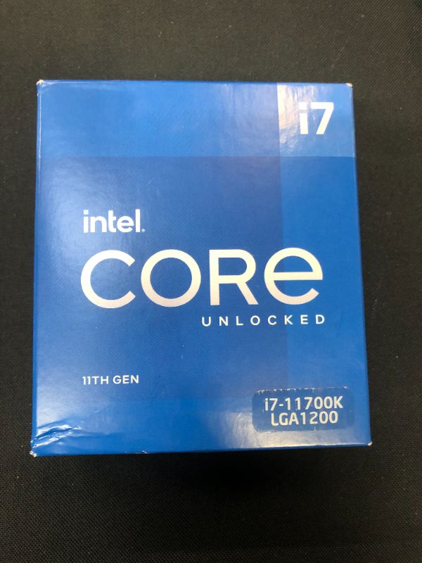 Photo 4 of Intel® Core™ i7-11700K Desktop Processor 8 Cores up to 5.0 GHz Unlocked LGA1200 (Intel 500 Series & Select 400 Series Chipset) 125W --- factory sealed 