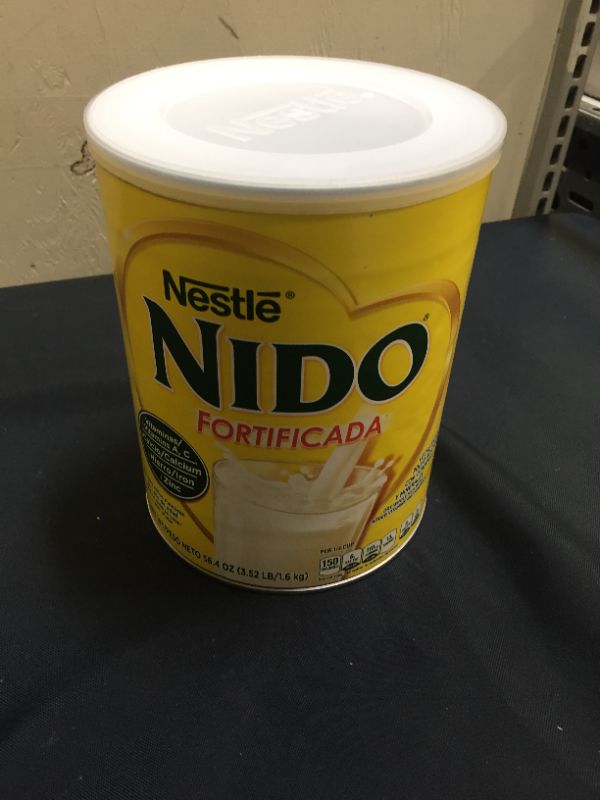 Photo 1 of NIDO Fortificada Powdered Drink Mix - Dry Whole Milk Powder with Vitamins and Minerals - 56.4 Oz (3.52 LB) Canister
EXP MAY 31 2022