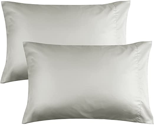 Photo 1 of  BEDELITE Ultra Soft Pillow Cases Queen Size Set of 2, Upgraded Silky Lyocell & Brushed Microfiber Pillowcase, Wrinkle Resistant Double-Sided Cooling Pillow Cases(20x30, Light Grey)
