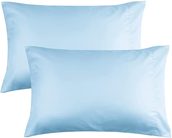 Photo 1 of BEDELITE Ultra Soft Pillow Cases Queen Size Set of 2, Upgraded Silky Lyocell & Brushed Microfiber Pillowcase, Wrinkle Resistant Double-Sided Cooling Pillow Cases(20x30, Blue)

