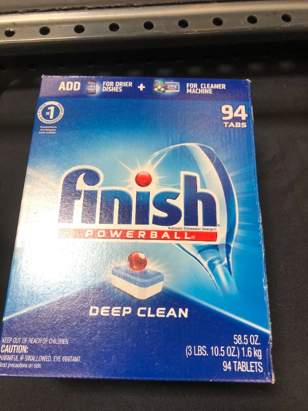 Photo 2 of Finish All In 1, Dishwasher Detergent - Powerball - Dishwashing Tablets - Dish Tabs, Fresh Scent, 94 Count Each - Packaging May Vary
