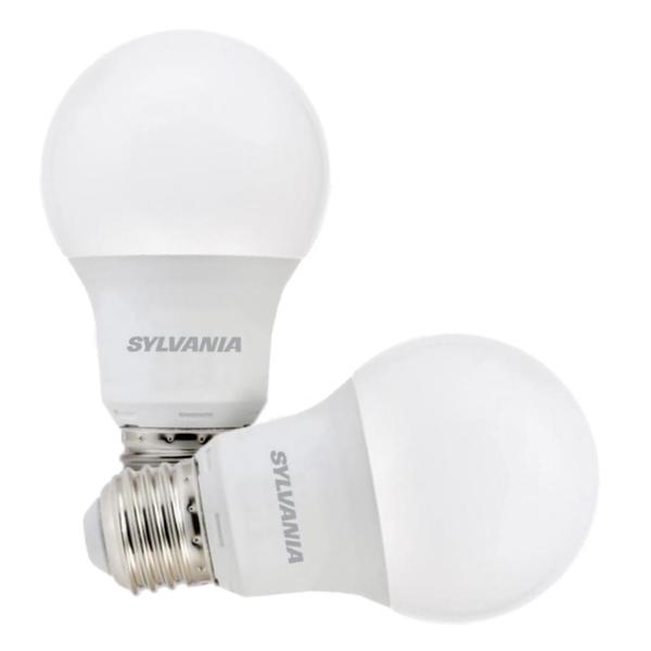 Photo 1 of 12 pack, Sylvania LED Light Bulb -  6 watt - 120 volt - A19 - Medium Screw (E26) Base - 2,700K - Warm White - Frosted - Contractor Series