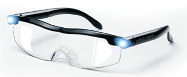 Photo 1 of Ontel Mighty Sight LED Magnifying Eyewear, Black
