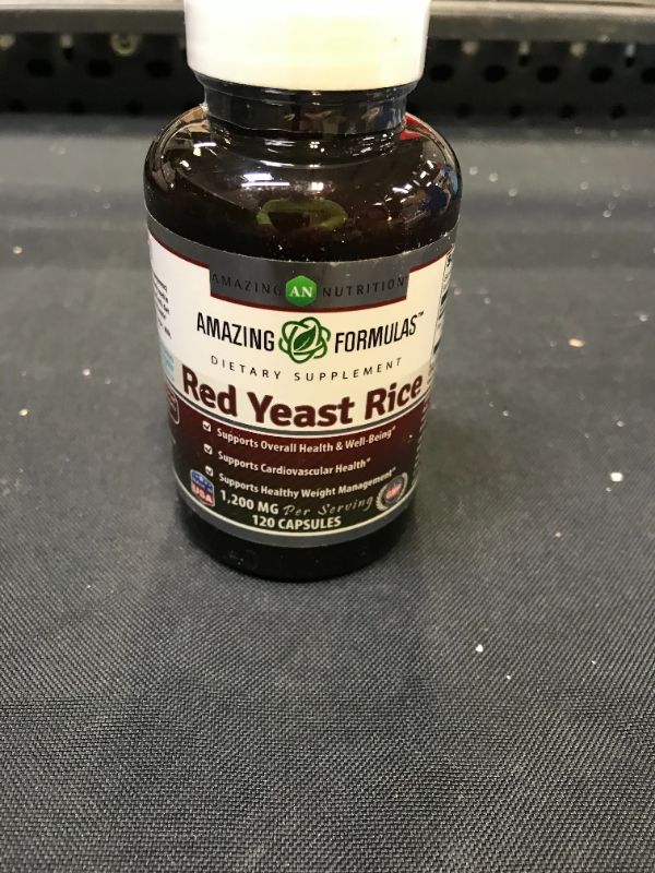 Photo 2 of Amazing Formulas Red Yeast Rice 1200mg Per Serving Capsules (120 Count)
exp 6 2025