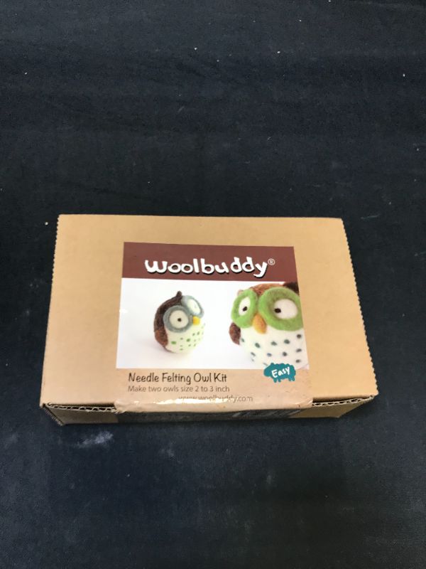 Photo 2 of Woolbuddy Needle Felting Kit, Felting Kit for Beginner Adults and Kids, Felt Animal Kit Owl, Handmade, Felting Wool with 2 Felting Needles and Instruction, Adult Craft and Kids Needle Felting Kit
