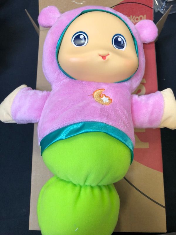 Photo 3 of Playskool Pink Glo Worm Stuffed Lullaby Toy for Babies with Soothing Melodies (Amazon Exclusive)