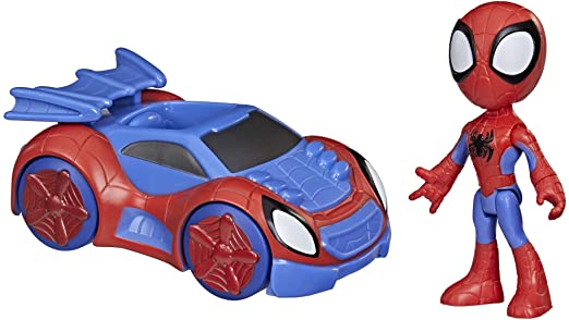 Photo 1 of Spidey and His Amazing Friends Marvel Spidey Action Figure and Web-Crawler Vehicle, for Kids Ages 3 and Up
