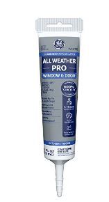 Photo 1 of GE Sealants & Adhesives-2709177 Window & Door All Weather Pro - White , 5.5 Ounce--- 2 PACK 