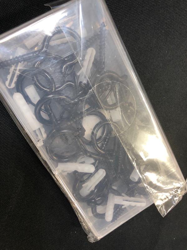 Photo 2 of 20 Pack Ceiling Hooks with Safety Buckle, 2.2 Inch Screw in Hooks for Hanging Plants & Outdoor String Lights, Wall Hangers & Light Hangers for Party and Festival Decorations, Easy Release

