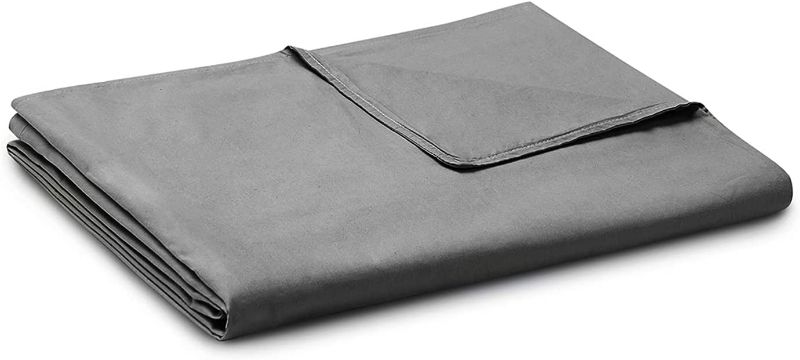 Photo 1 of BB BLINBLIN Soft and Breathable Duvet Cover for Weighted Blankets ( 41''x60'' ) for Kids- Dark Grey Print
