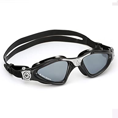 Photo 1 of Aqua Sphere Kayenne Goggles - Black/Silver with Smoke Lens
