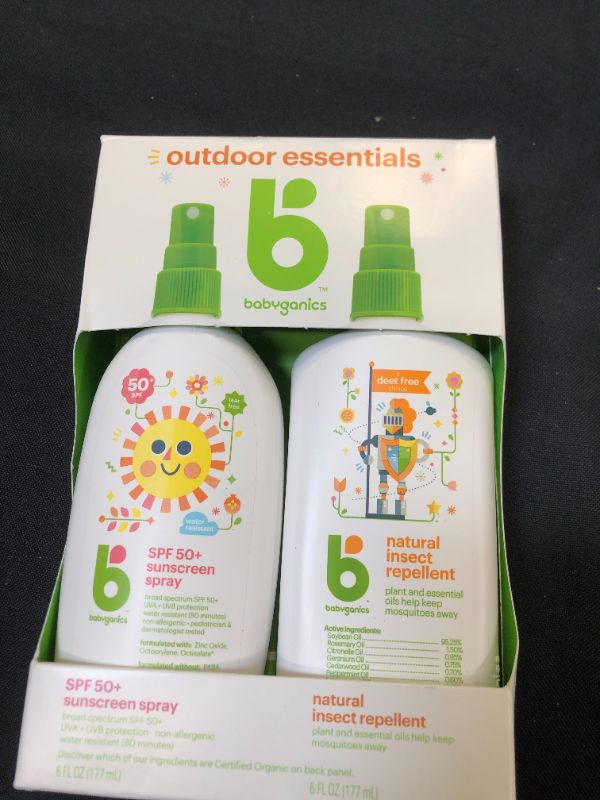 Photo 2 of BabyGanics Sunscreen Spray 50 SPF and Bug Spray 6 Fl Oz Each 