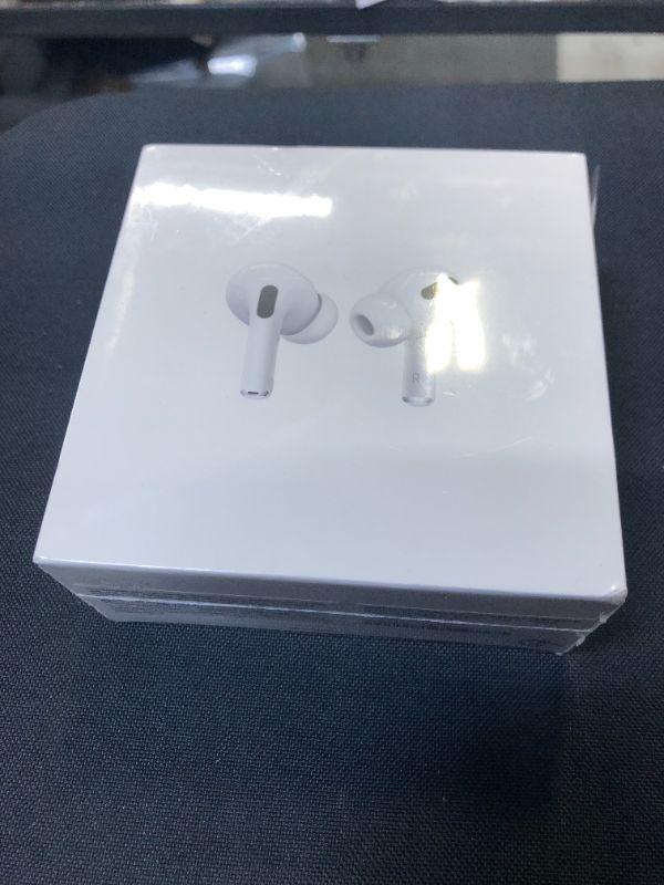 Photo 2 of Apple - AirPods Pro (with Magsafe Charging Case) - White (MLWK3AM/a)