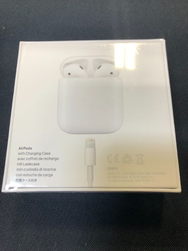 Photo 2 of Apple AirPods (2nd Generation) MV7N2AM/a with Charging Case - Stereo - Wireless - Bluetooth - Earbud - Binaural - in-ear