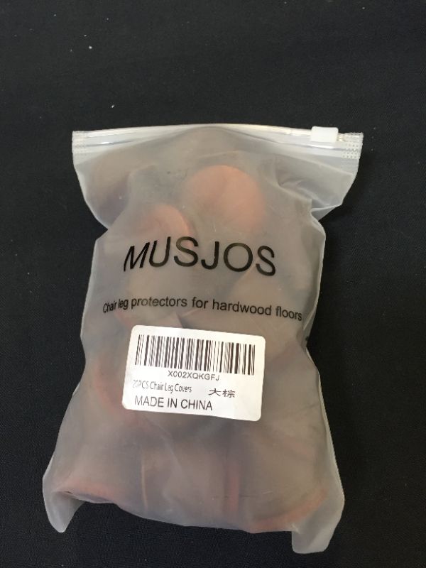 Photo 1 of 20PCS Silicone Chair Leg Floor Protectors, Chair Leg Protectors for Hardwood Floors, Move Freely, Protect The Floor from Scratches and Reduce Noise (Medium, Dark Walnut)