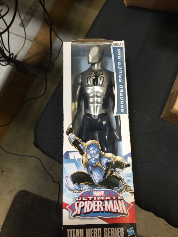 Photo 2 of Marvel Ultimate Spider-Man Titan Hero Series Armored Spider-Man Figure - 12 Inch