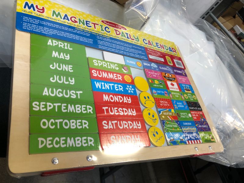 Photo 2 of Melissa & Doug My First Daily Magnetic Calendar
