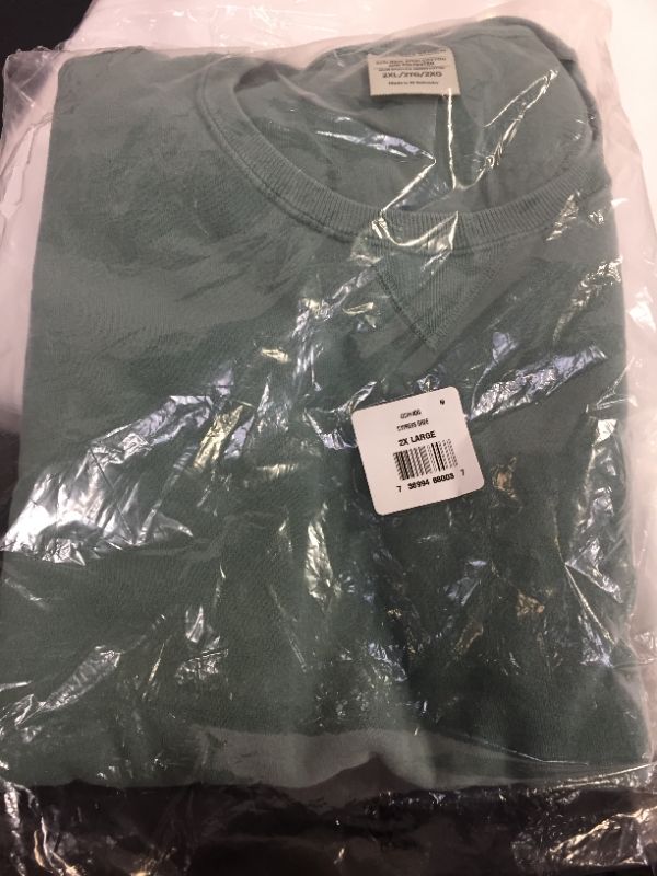 Photo 2 of Hanes Comfortwash Garment Dyed Fleece Sweatshirt Cypress Green SIZE 2XL
