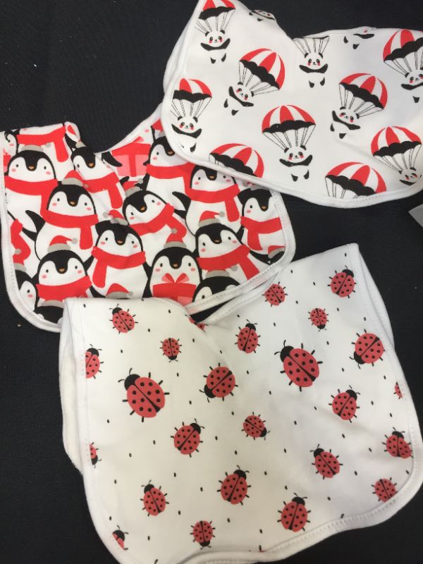 Photo 2 of MYZIDEA Baby Bibs 3-Pack Baby Bandana Drool Bibs for Boys Girls Stuff,Terry Bibs,Newborn Toddler Bibs Organic Cotton 3-24 Months Waterproof Bibs
