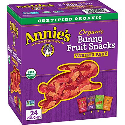 Photo 1 of Annie's Organic Bunny Fruit Snacks, Variety Pack, Gluten Free, Vegan, 24 ct ---- exp 09/2022
