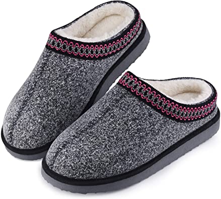 Photo 1 of House Bedroom Slippers for Women Indoor and Outdoor with Fuzzy Lining Memory Foam SIZE 5/6
