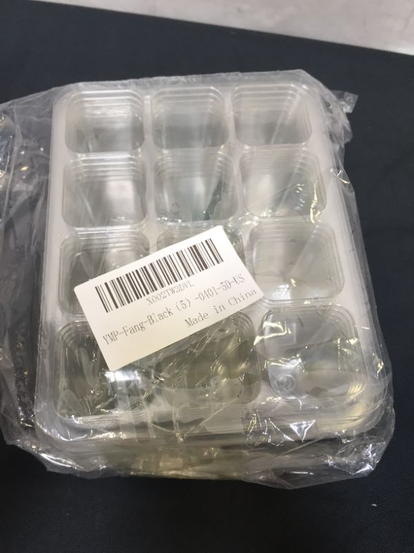 Photo 1 of Wrexat Seed Trays Seedling Starter Tray- Humidity Adjustable with Dome, Transparent Covers Height 3.3", Mini Propagator for Seeds Growing Starting (12 Cells per Tray) (Black)