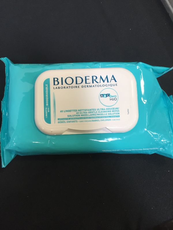 Photo 2 of Bioderma - ABCDerm H20 - Baby Cleansing Wipes - Biodegradable Body Wipes for Newborn and Children 
