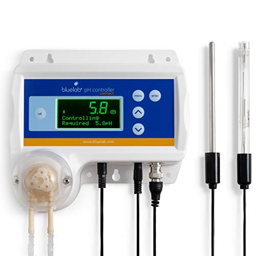 Photo 1 of Bluelab CONTPHCON pH Controller Connect with Monitoring, Dosing, and Data Logging in Water (Stick not Included) Digital Meter for Hydroponic System and Indoor Plant Grow, White
