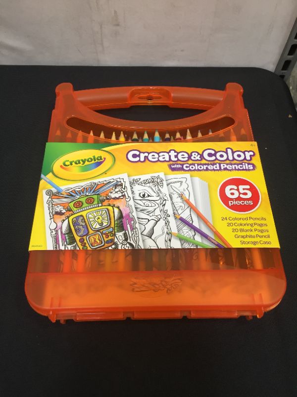 Photo 2 of Crayola Colored Pencils Coloring Art Case with Coloring Pages, Gift For Kids, Ages 4, 5, 6, 7, 8, Packaging May Vary
